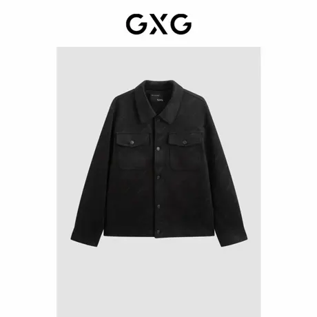 GXG男装 复古做旧pu皮夹克男休闲外套宽松潮流夹克外套 春秋热卖商品大图