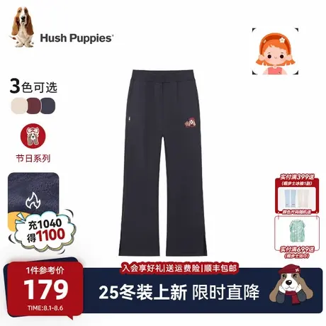 【25冬新品】暇步士童装女童加绒长裤儿童休闲百搭一体绒保暖裤子商品大图