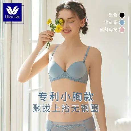 华歌尔Wacoal性感蕾丝内衣女小胸聚拢不空杯无钢圈美背文胸WB1410商品大图
