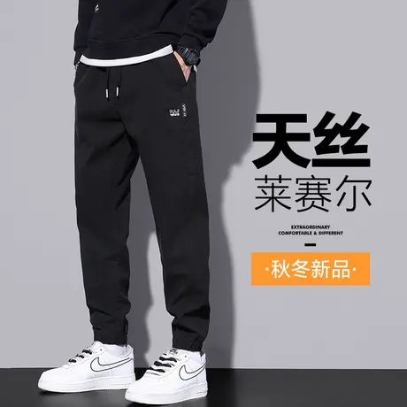 秋冬季潮牌法式工装休闲裤男士束脚宽松2023年新款阿美咔叽男裤子商品大图