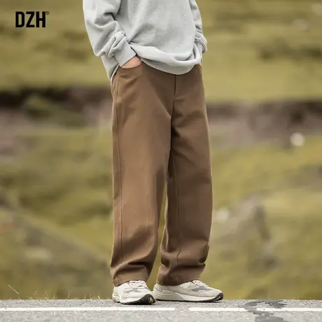 男生春季男裤美式直筒工装裤男宽松阔腿裤子2024新款纯棉休闲长裤商品大图