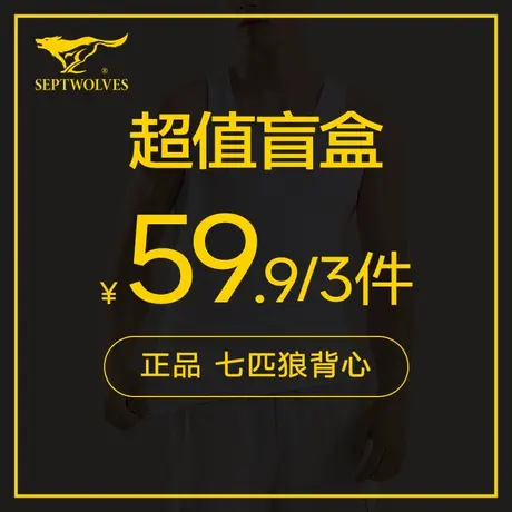 七匹狼正品超值盲盒男士背心福袋【款式颜色随机发】图片