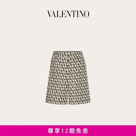 【24期免息】华伦天奴VALENTINO男士V标志印花尼龙百慕大短裤商品大图