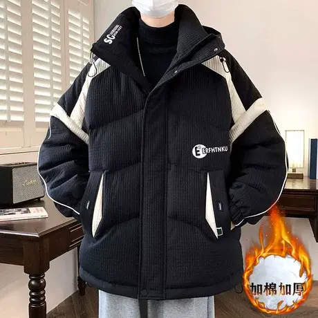 冬季羽绒棉服外套13男孩14初高中学生加厚棉袄15岁青少年大童棉衣商品大图