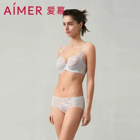 爱慕香水百合内裤女士网纱刺绣棉质底裆中腰平角内裤AM239281图片