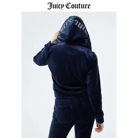 Juicy Couture橘滋外套女春季新款美式丝绒休闲重工天鹅绒上衣商品大图