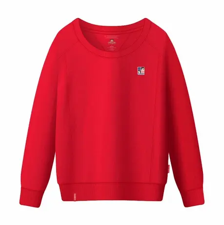 Ohlyah品牌秋装2016女装卫衣简约胸花圆领长袖打底衫显瘦闺蜜上衣商品大图