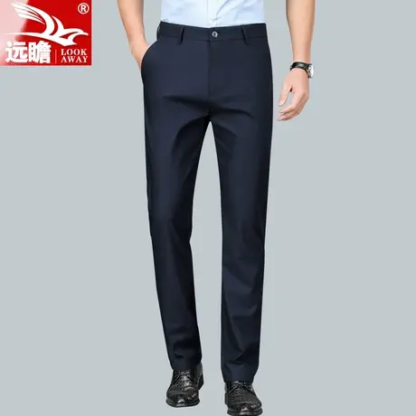 男士薄款休闲裤男夏季宽松直筒西裤长裤2022新款男裤修身裤子男款商品大图