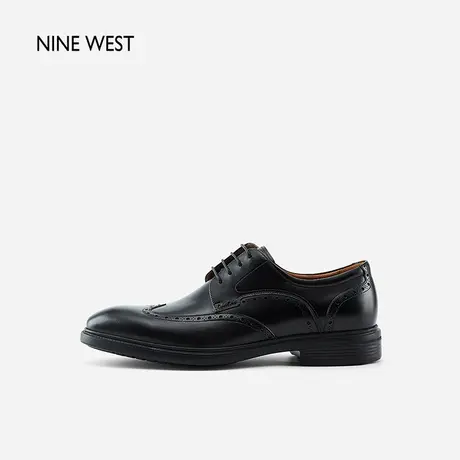 Nine West/玖熙复古雕花布洛克男士皮鞋真皮秋冬商务皮鞋男鞋子商品大图