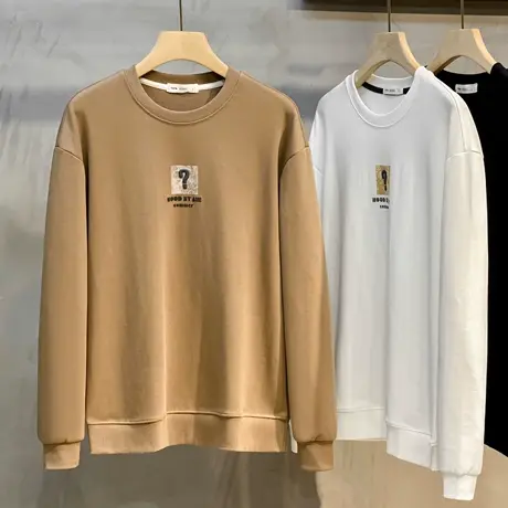 卫衣男士秋季新款潮流ins潮牌百搭宽松春秋长袖打底衫T恤上衣男装图片