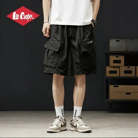 Lee Cooper/李库珀 五分休闲短裤男25夏季透气速干直筒宽松运动裤商品大图