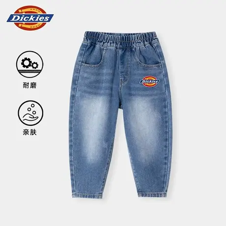 Dickies童装男童裤子男孩秋季牛仔裤儿童2025新款秋款美式休闲裤A商品大图