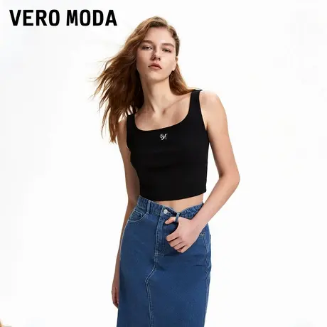 Vero Moda背心女2025秋季新款含棉字母休闲舒适高街潮流修身背心商品大图