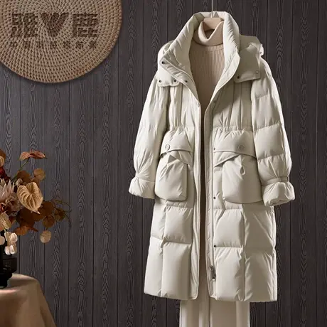 2025雅鹿官方新款秋冬季加厚时尚超保暖女中长款羽绒服冬装防寒服图片