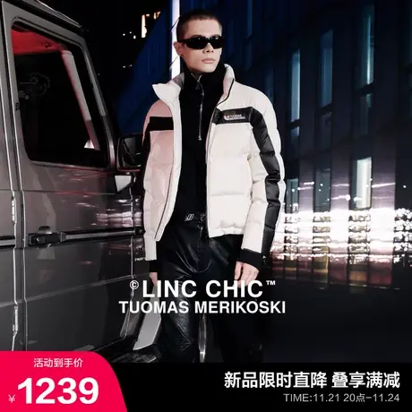 【设计师联名系列】LINC金羽杰短款羽绒服男冬季2023新款CP面包服图片