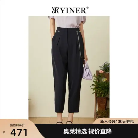 YINER音儿专柜女装2022夏季新款休闲裤8C32220330商品大图