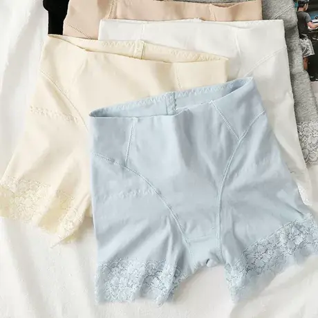 二合一安全裤免穿内裤加肥加大不卷边一体胖mm高腰纯棉裆女打底裤商品大图