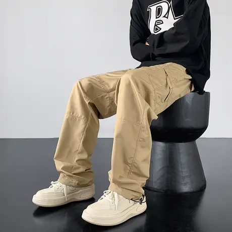 NASA联名美式工装裤男夏季薄款宽松运动休闲潮牌户外速干冲锋裤子商品大图