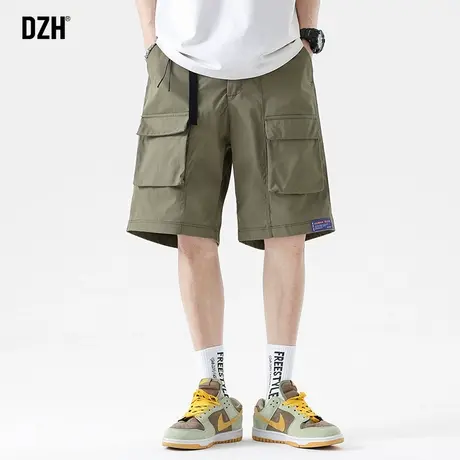 男士工装机能短裤男夏季薄款休闲运动五分裤2023新款美式中裤男裤图片