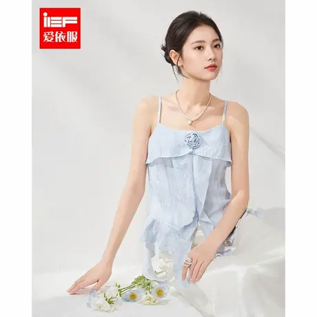 IEF/爱依服2025夏季新款法式甜美纯欲风设计感百搭吊带上衣图片