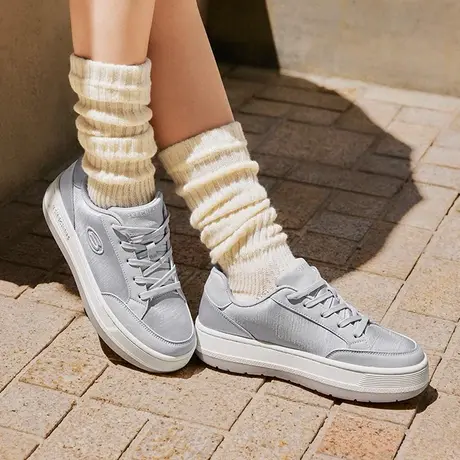 Skechers斯凯奇2025新款夏季女鞋板鞋透气休闲鞋厚底帆布鞋平底鞋商品大图