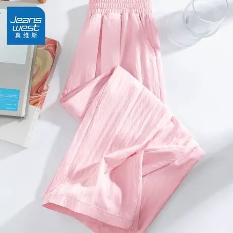 真维斯儿童裤子夏季2025新款宽松山本裤小女孩阔腿裤凉感女童夏装商品大图