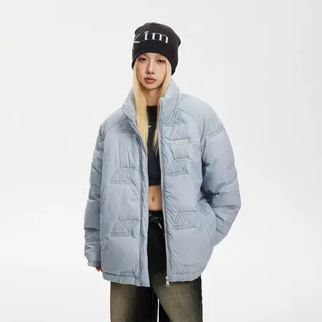 复古插肩袖立领棉服女冬季2023年新款加厚外套潮牌宽松面包服棉衣图片