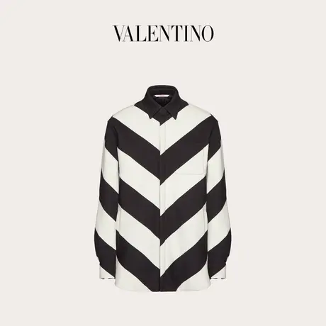 【季末优惠】华伦天奴VALENTINO男士CREPE COUTURE衬衫式夹克外套商品大图