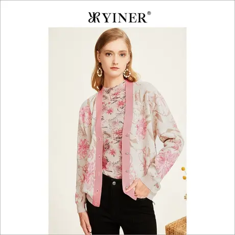 YINER音儿专柜女装2022冬季新款毛针织衫8C32506510商品大图