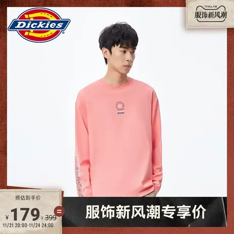 Dickies 春夏工装汗布长袖T恤 宽松舒适运动上衣内搭图片
