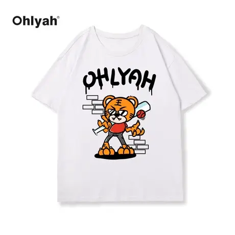 Ohlyah2023本命年情侣男女运动短袖宽松休闲圆领T恤春夏季半袖商品大图