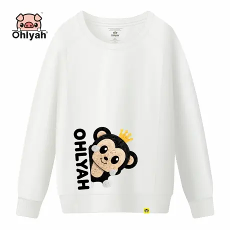 2023新款卫衣女潮ins宽松套头圆领纯棉卡通韩版休闲运动上衣学生商品大图