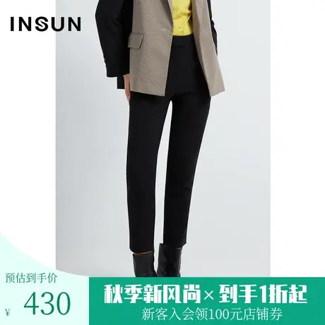 恩裳商场同款冬季简约利落时尚品质干练气质直筒西装裤女商品大图