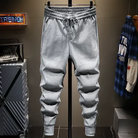 秋季运动裤男士宽松束脚休闲裤子长裤工装潮牌篮球卫裤子男百搭潮商品大图