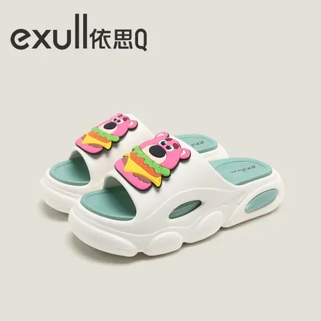 exull/依思Q厚底拖鞋女夏外穿2023新款女士个性防滑软底凉拖鞋女图片