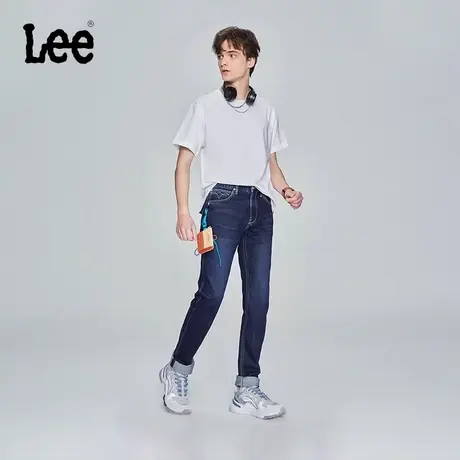Lee101+商场同款705锥形标准薄款深蓝男牛仔裤LMB1007053SP-2957图片