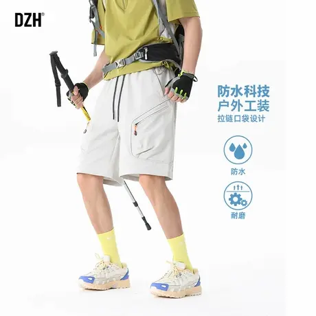 男士户外防泼水短裤男夏外穿美式工装五分裤休闲宽松薄款中裤百搭商品大图