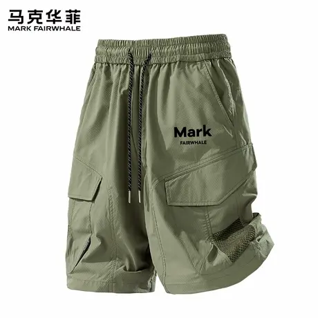 马克华菲工装短裤男款2025新款夏季日系复古机能休闲五分裤子男X商品大图
