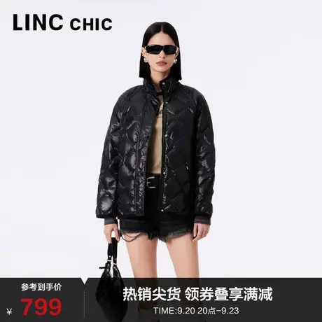 LINCCHIC金羽杰轻薄羽绒服女短款23年秋冬新款松弛轻薄Y23802037商品大图