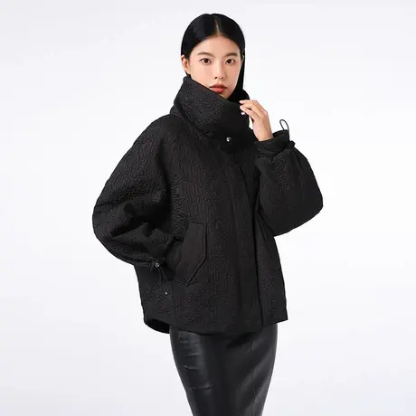 【官方奥莱】坦博尔羽绒服女时尚冬轻薄短款立领鹅绒百搭保暖外套图片