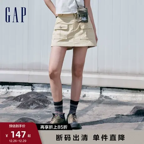 【断码优惠】Gap女装夏季新款户外工装时尚牛仔短裤休闲裤851227图片