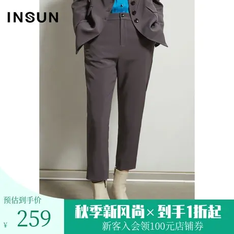 【2件85折】恩裳冬季新简约轻商务职业流行舒适大气干练西裤士图片