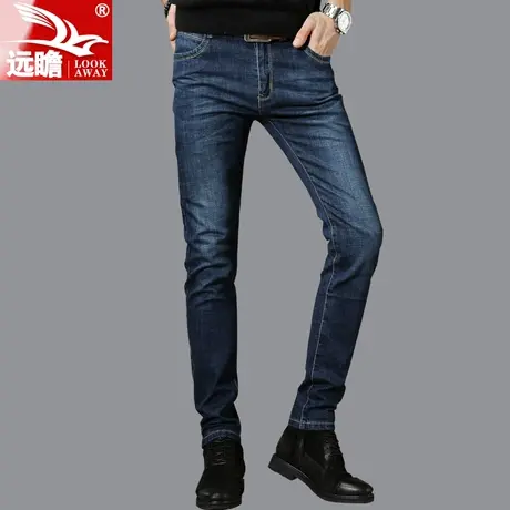 2022年新款秋季牛仔长裤男士韩版潮流休闲修身小脚弹力春秋款裤子商品大图