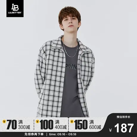 Lilbetter小香风夹克男2023新款秋装潮牌高街男装美式复古外套LB商品大图