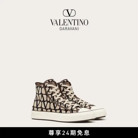 【线上限定】华伦天奴VALENTINO男士 TOTALOOP V标志高帮运动鞋商品大图