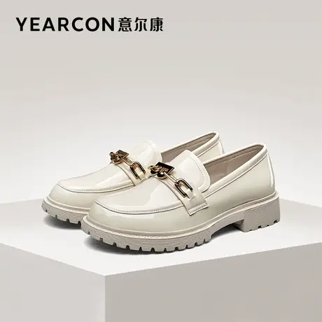 意尔康女鞋官方旗舰店乐福鞋女百搭休闲学院风jk制服鞋outlets商品大图