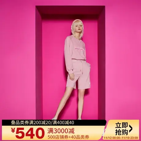 Juicy Couture橘滋秋女2023年新款甜美舒适版立体logo绣花女中裤图片