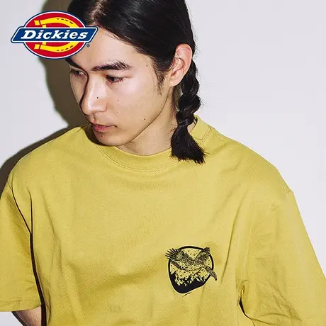 Dickies商场同款 23春夏新品工装灵感 前胸印花休闲短袖T恤上装图片