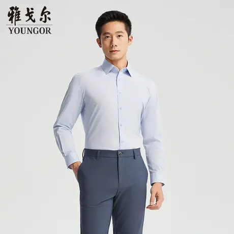 【商场同款】雅戈尔男士长袖衬衫春季新款官方商务休闲长袖衬衫男商品大图