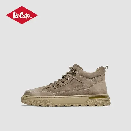 Lee Cooper2025春季新款板鞋男高帮百搭男士休闲鞋厚底复古工装鞋商品大图